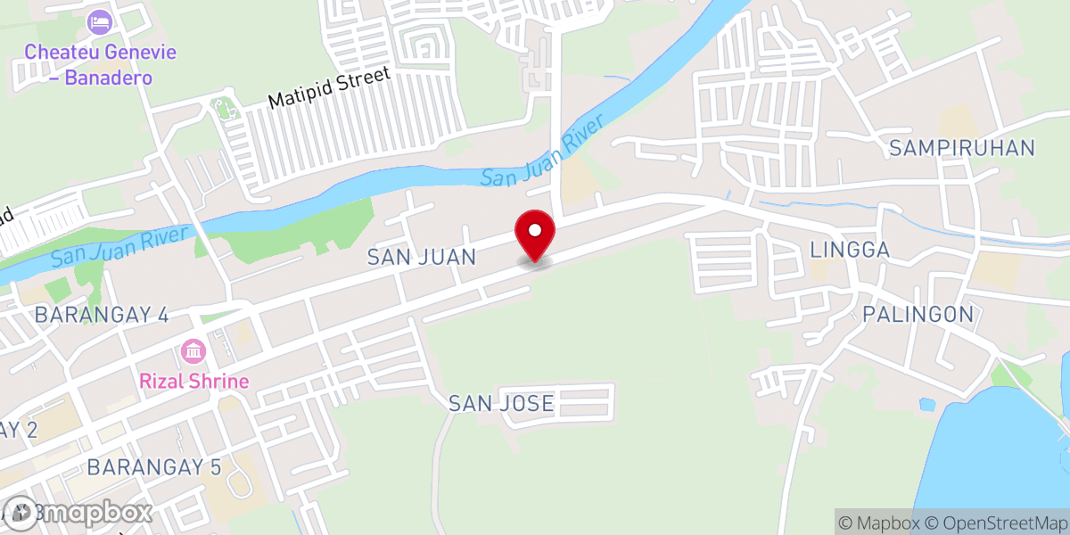 Map showing location of Calamba Baptist Church - Calamba City, Laguna