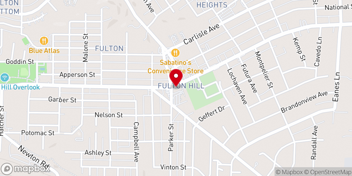 Map showing location of Temple of God In Christ