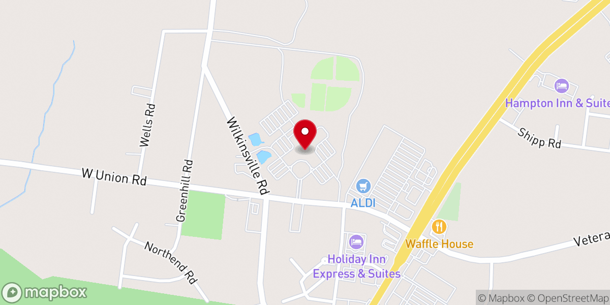 Map showing location of Millington First Baptist Church
