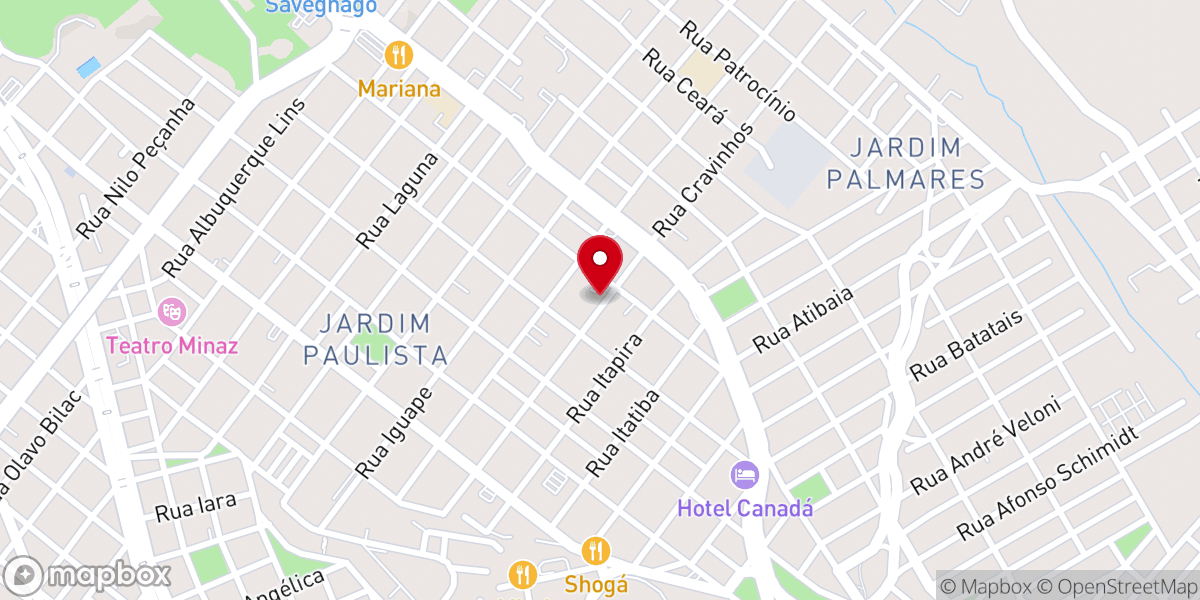 Map showing location of Igreja Batista Kóinonia Ribeirão Preto