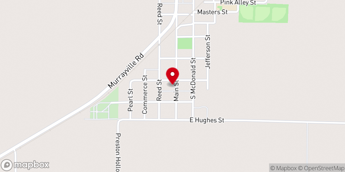 Map showing location of Murrayville United Methodist