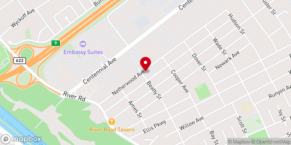 Map showing location of Saint Frances Cabrini Church