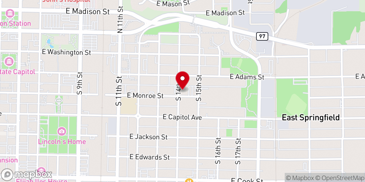 Map showing location of Union Baptist Church
