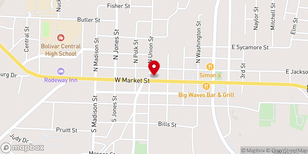 Map showing location of Messiah's Spiritual Body Recovery Church