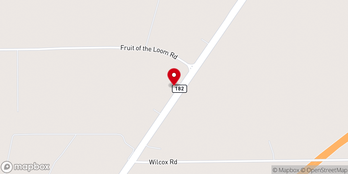 Map showing location of Mount Calvary Church