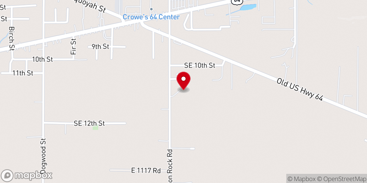 Map showing location of Notus Farmhouse