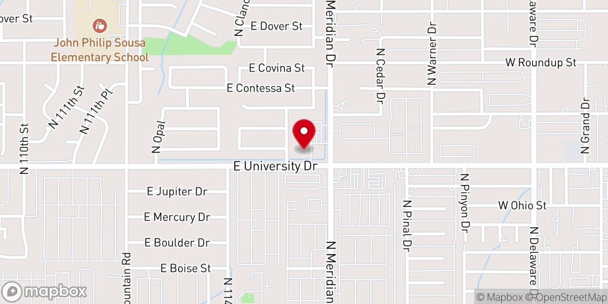 Map showing location of Reformation Presbyterian Church