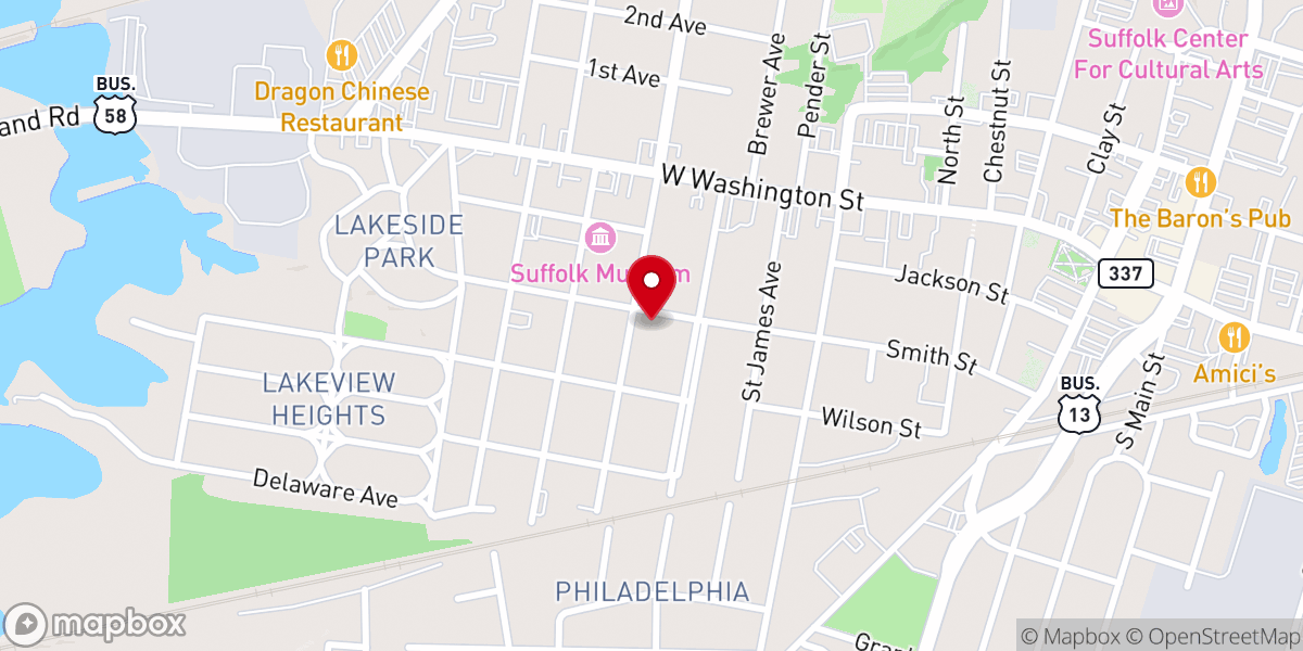 Map showing location of St Mary of the Presentation Catholic Church