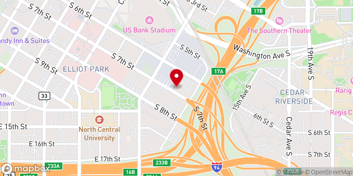 Map showing location of The Wells at 7th Street