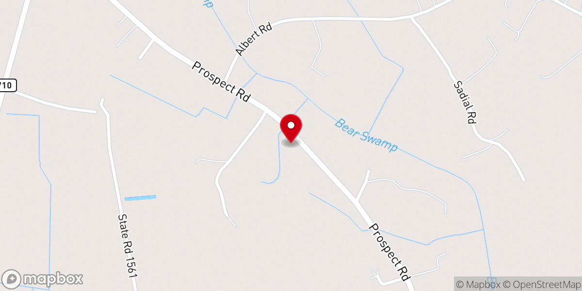Map showing location of Friendship Missionary Baptist