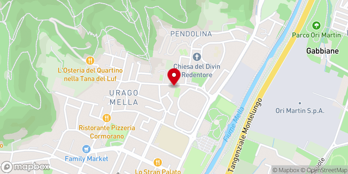 Map showing location of Oratorio del Divin Redentore - Pendolina