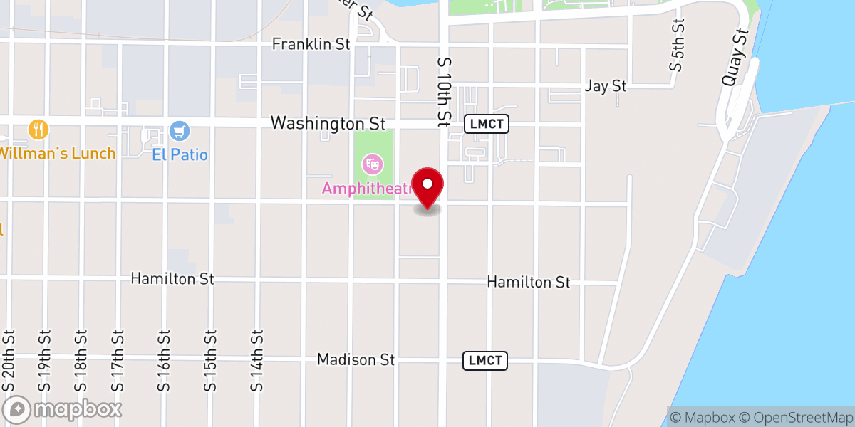 Map showing location of Our Lady of Perpetual Help Church