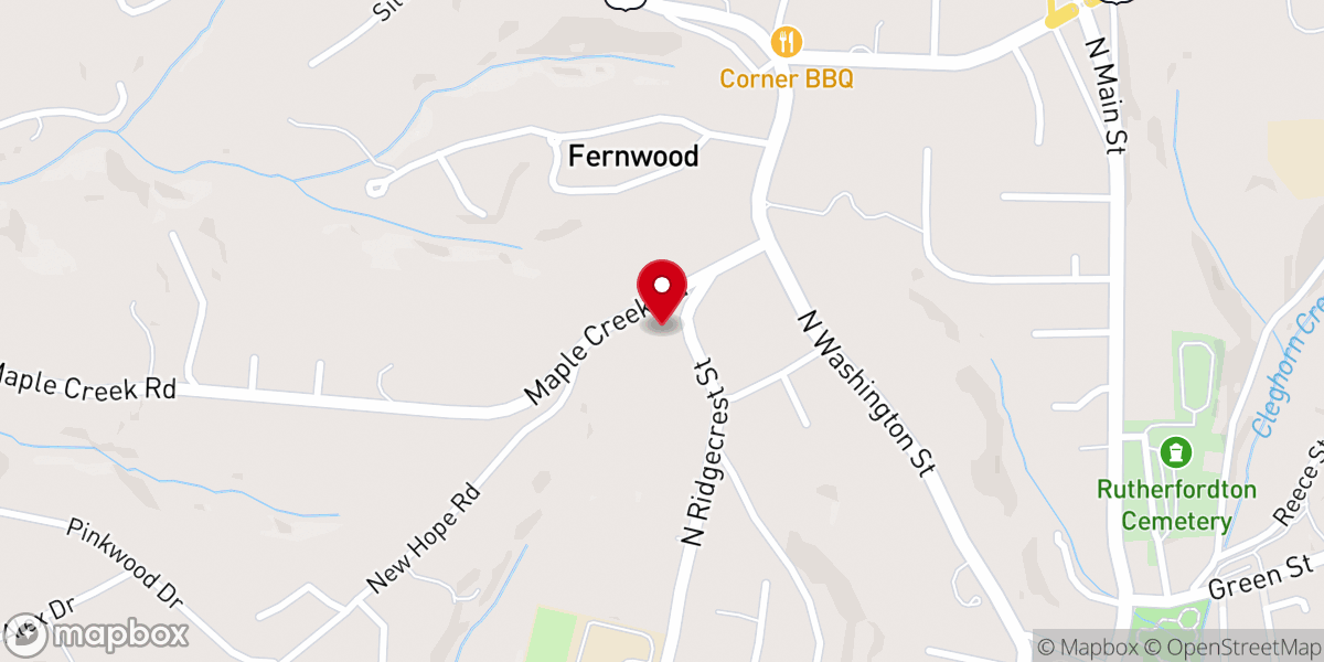 Map showing location of Mitchell Chapel