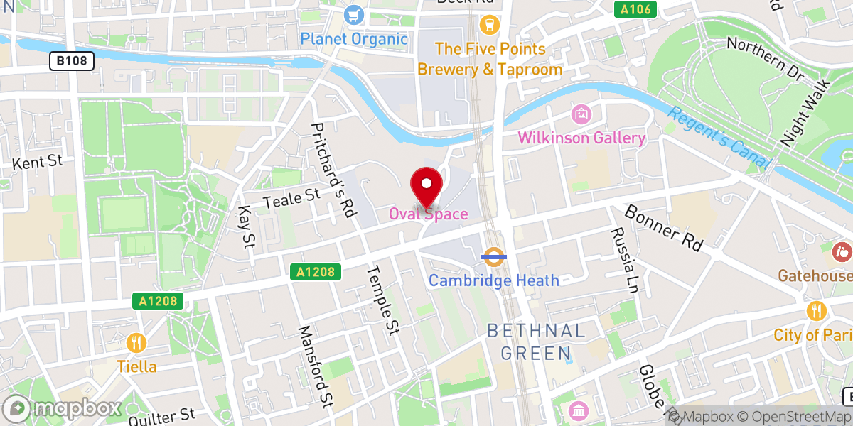Map showing location of Lithuanian RC Church of St Casimir