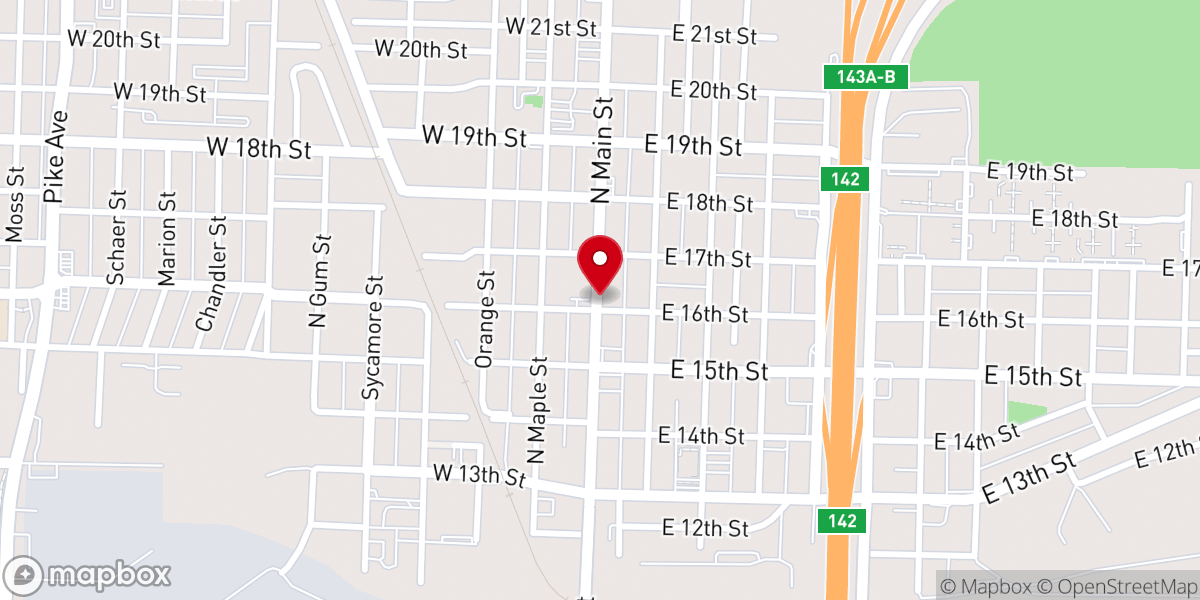 Map showing location of Silver City Church