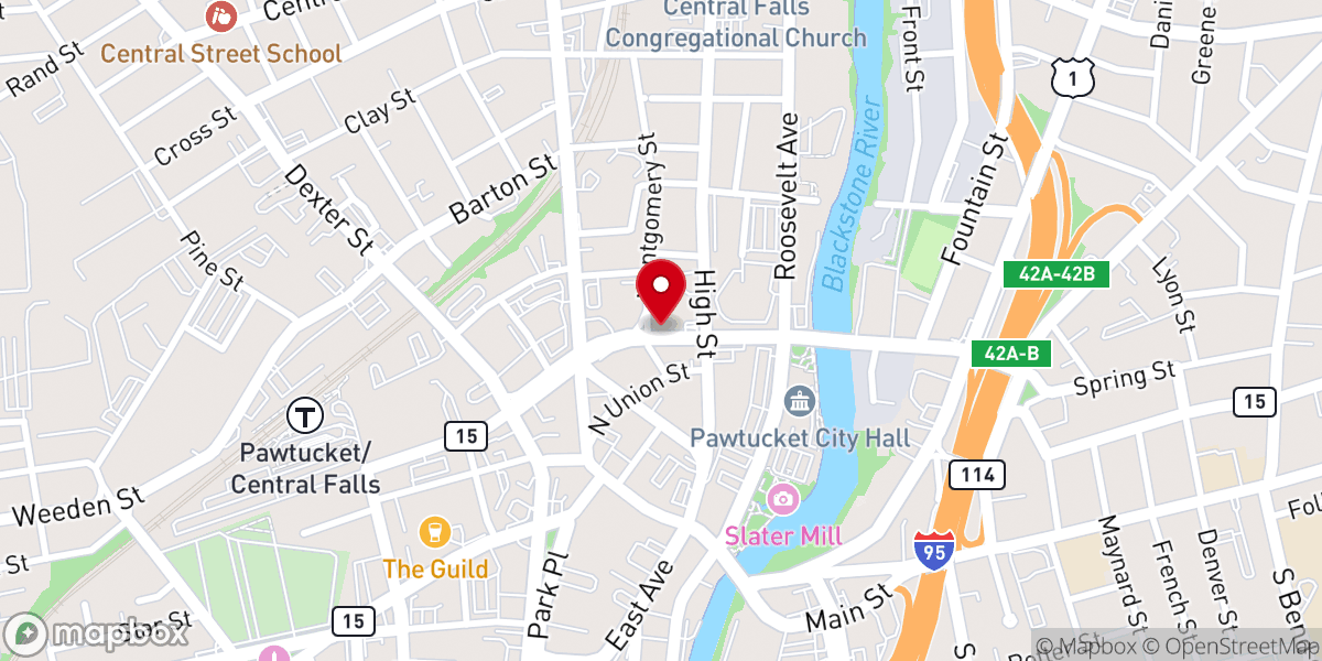 Map showing location of All Nations Revival Center