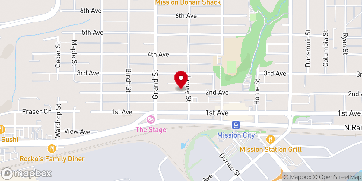Map showing location of All Saints Anglican Church