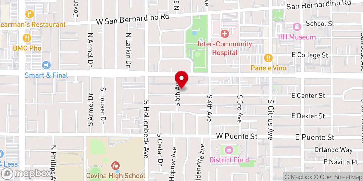 Map showing location of Historic Sacred Heart Chapel