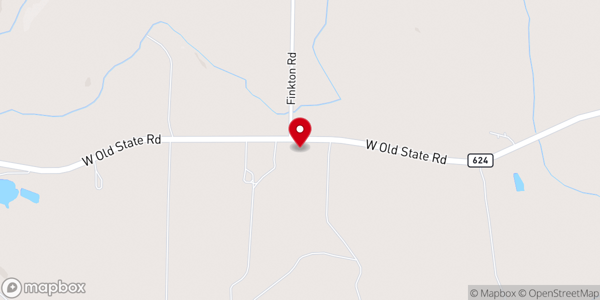 Map showing location of Grace Bible Church