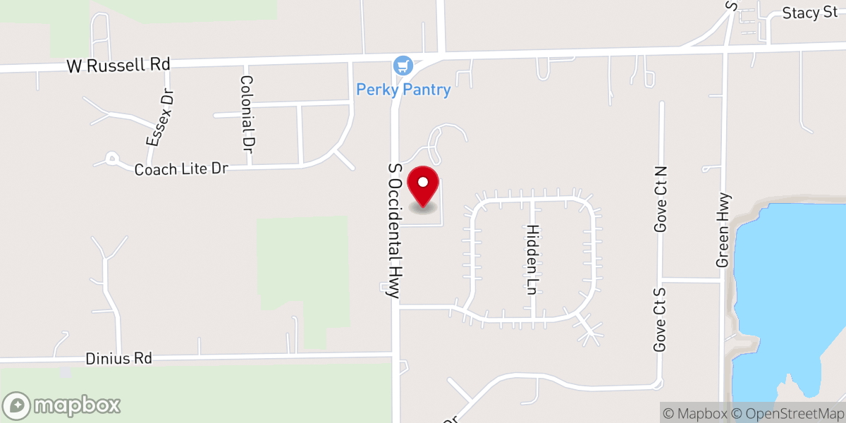 Map showing location of Tecumseh Seventh-day Adventist Church