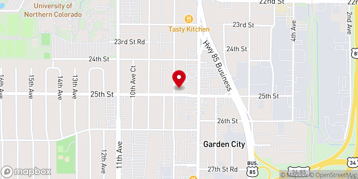 Map showing location of One Hope Church
