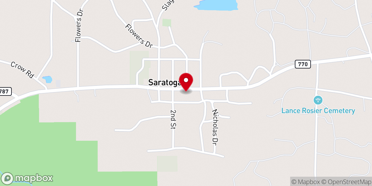 Map showing location of Saratoga House Of Prayer