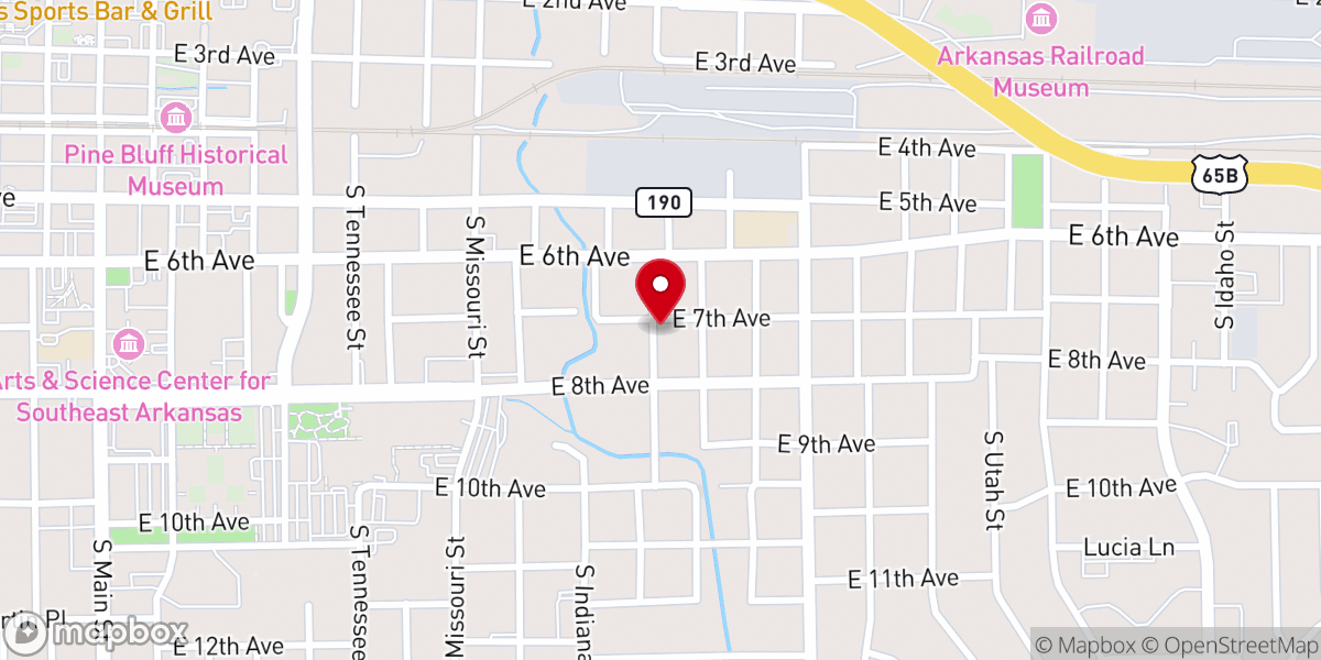 Map showing location of Christian Fellowship Baptist