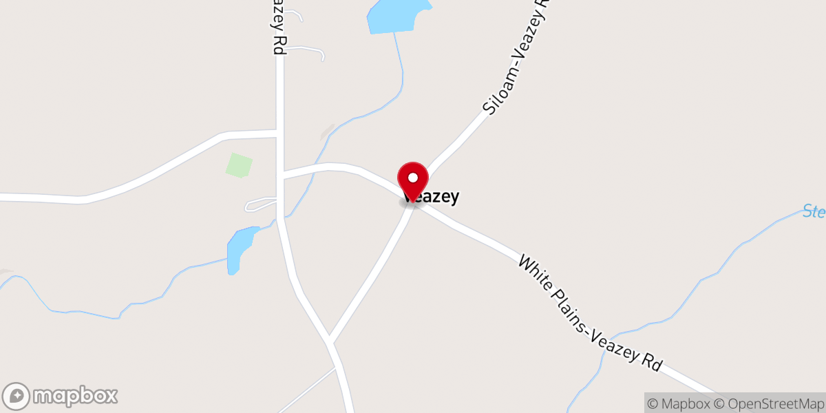 Map showing location of Enon Church