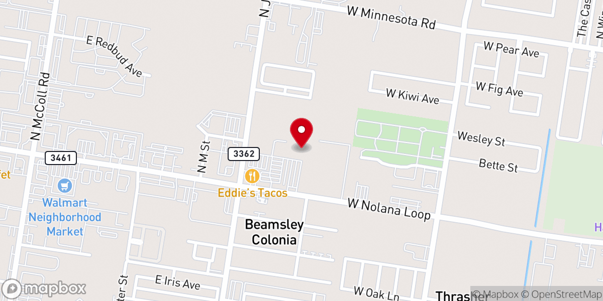 Map showing location of DTC Church