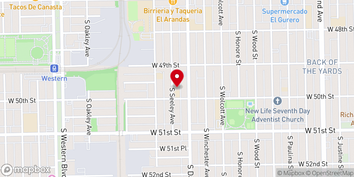 Map showing location of Saint Mary's Byzantine Catholic Church