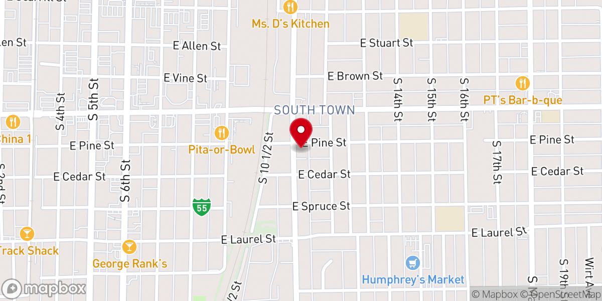 Map showing location of Second Timothy Baptist Church