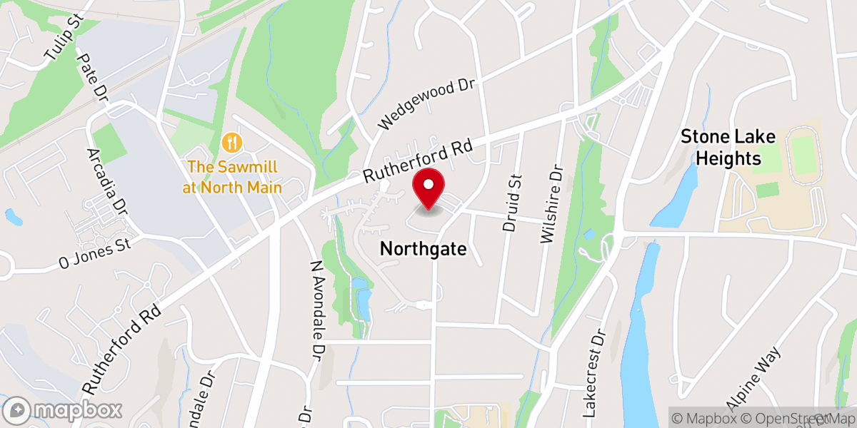 Map showing location of Christ Fellowship Northgate