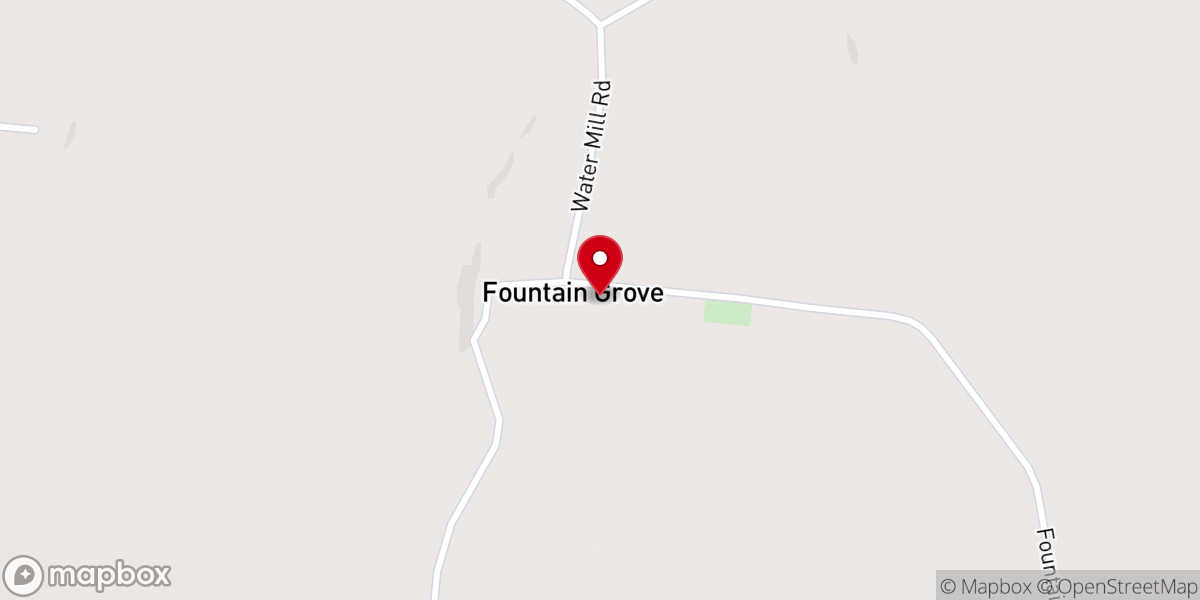Map showing location of Fountain Grove Methodist Church
