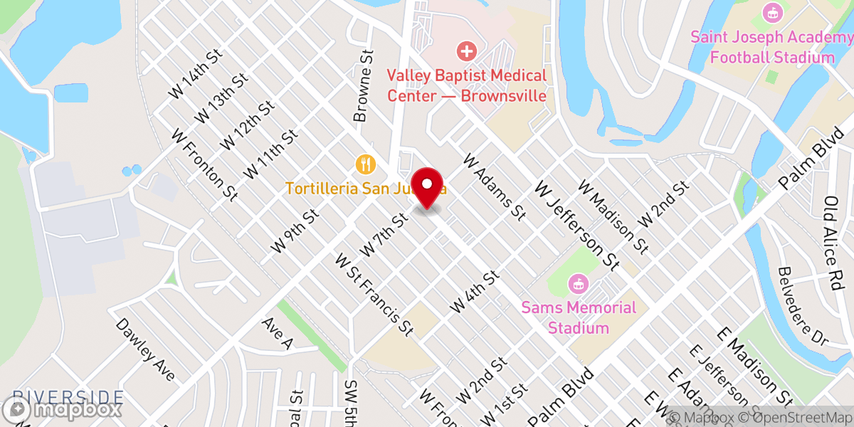 Map showing location of Iglesia de Dios Pentecostal Church