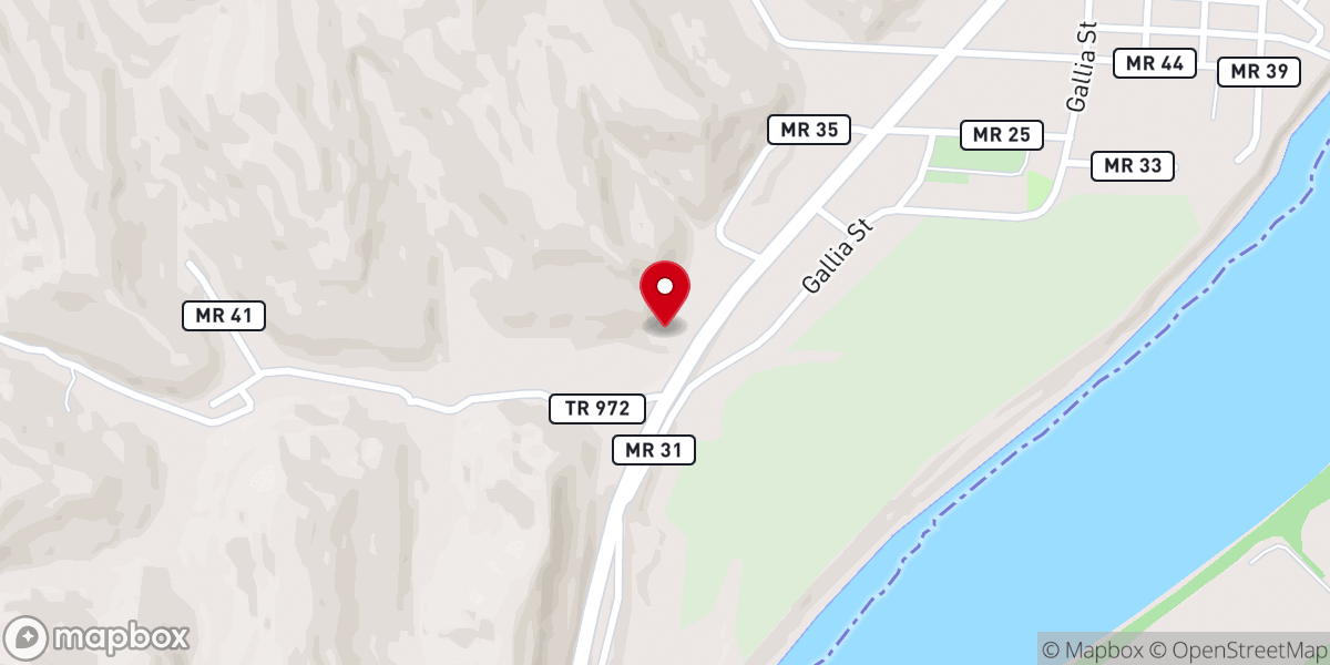 Map showing location of Pilgrim Church