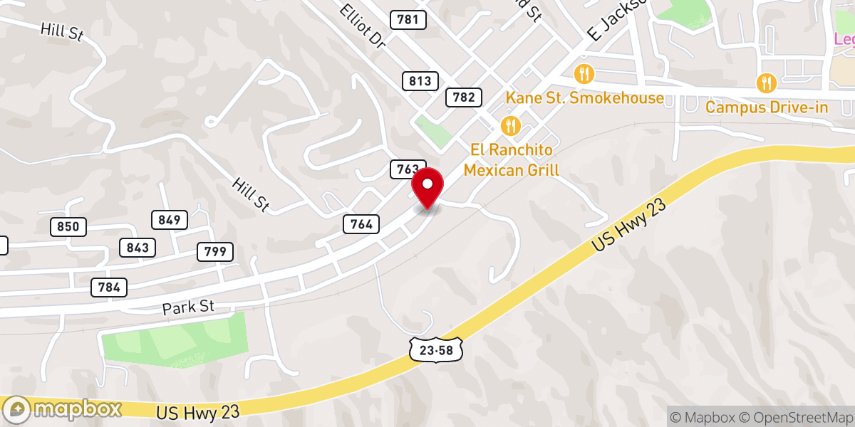 Map showing location of Estillville Properties