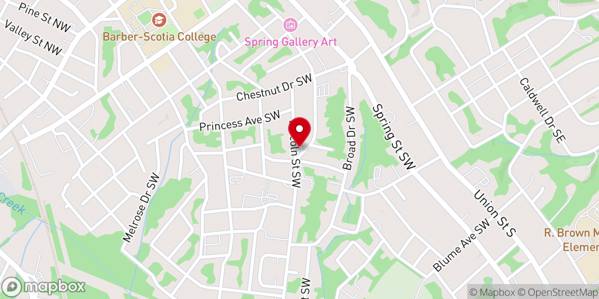 Map showing location of First United Church of Christ