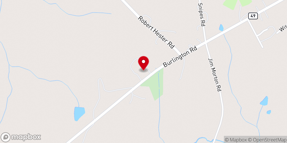 Map showing location of Clement Baptist Church