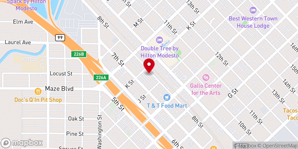 Map showing location of Unidos Por Cristo y Maria