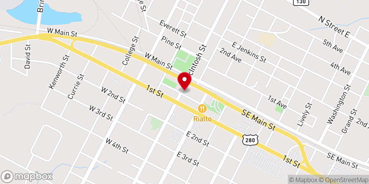 Map showing location of The Market on Church