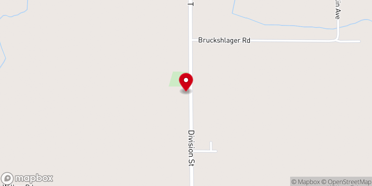 Map showing location of Nazareth Lutheran Church