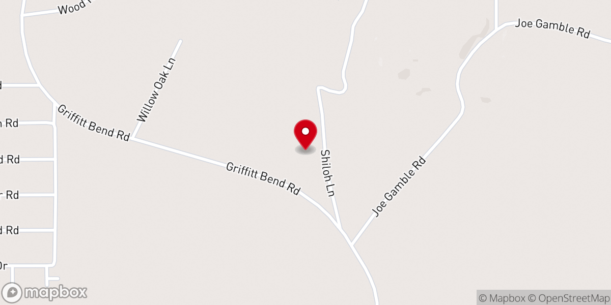 Map showing location of Shiloh Methodist Church