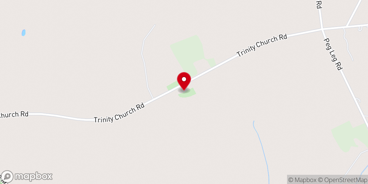 Map showing location of Trinity Methodist Church
