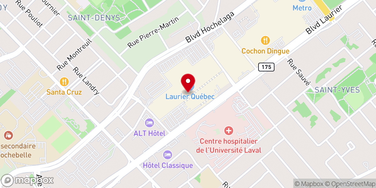 Map showing location of Centre Dieu
