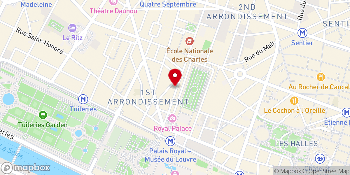 Map showing location of Maison Stéphane Chapelle