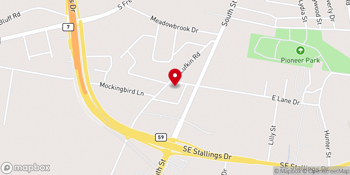 Map showing location of Calvary Pentecostal Church