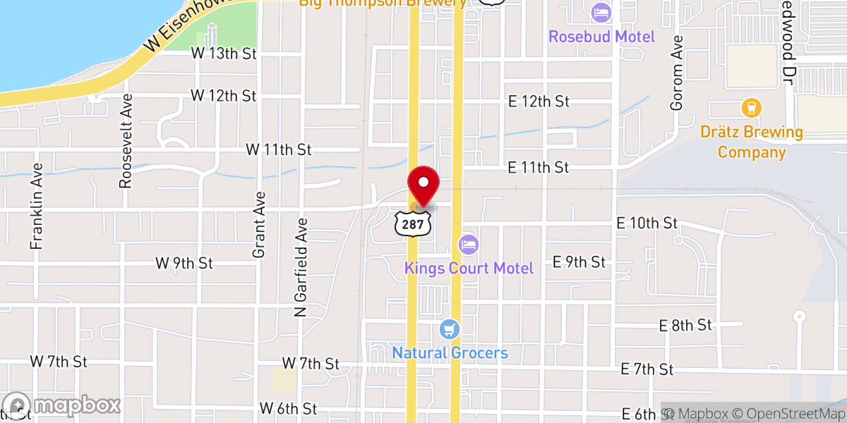 Map showing location of Loveland Seventh-day Adventist Church