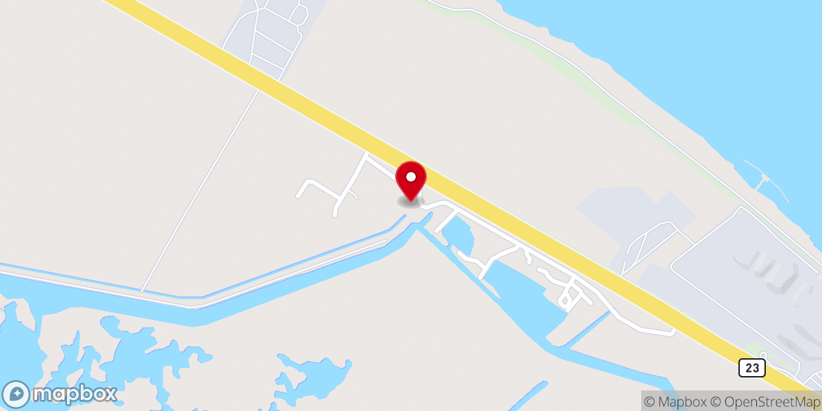 Map showing location of Plaquemines Parish Sheriff's Office: Gun Range