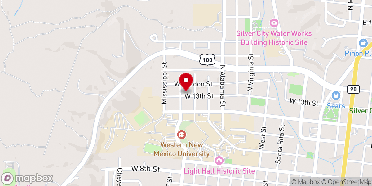 Map showing location of Saint Francis Newman Center