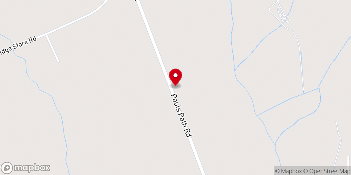 Map showing location of Daly's Chapel Original free Will Babtist Church